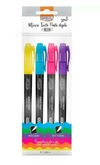 Caneta marca texto BRW ponta dupla NEON 4 cores blister