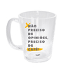 Caneca de Vidro - Preciso de Café