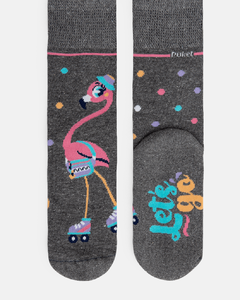 MEIA FLAMINGO PATINS PUKET