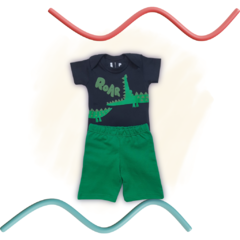 Conjunto Body Baby Menino - Croco Roar