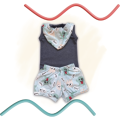 Conjunto Body Baby Menino - Basic Game