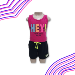 Conjunto Teen Feminino - Hey! - Adocicado Moda Infantil - Conjunto infantil e juvenil de qualidade e preço baixo você encontra aqui.