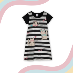 Vestido Infantil Menina - Meow na internet