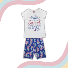 Conjunto Teen Feminino - Sweet time! - Adocicado Moda Infantil - Conjunto infantil e juvenil de qualidade e preço baixo você encontra aqui.