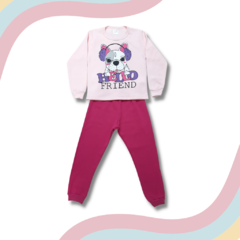 Conjunto menina infantil - Hello Friend