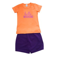 Conjunto Infantil Menina - Hello Weekend