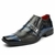 Imagem do Sapato Masculino Social Luxuoso Moderno Confortável Sintético Duas Cores