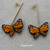 aretes mariposa monarca - comprar online