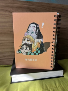 Sketchbook Argolado Kimetsu no Yaiba Quarteto - 80 Folhas - comprar online