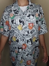 Camisa de Botão One Piece Wanted - Unissex