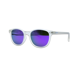 SUNGLASSES FMF SPARK MATTE CRYS LIGHT GREY-PURPLE MIR LENS