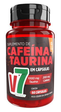 Cafeína C/ Taurina 60 Caps 600 Mg