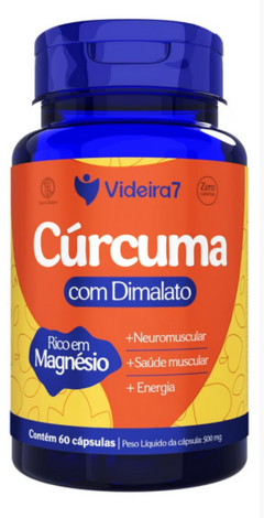 Cúrcuma + Dimalato 500 Mg 60 Caps - Videira7