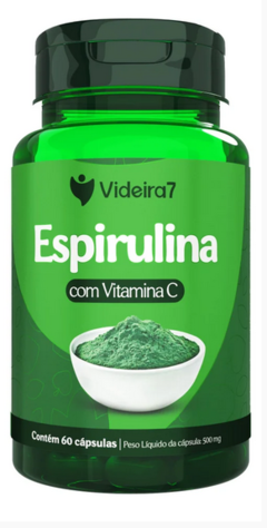 Espirulina C/ Vit. C 500 Mg 60 Caps - Videira7