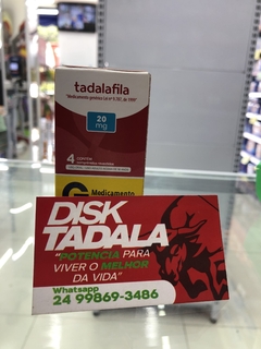 Tadalafila 20mg 4Cps - 50 Caixas