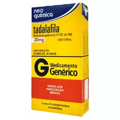 Tadalafila 20mg 4cps