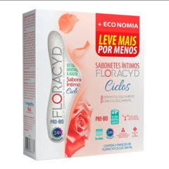 Kit Sabonete Líquido Intimo Floracyd Ciclos com 2 unidades de 200ml cada