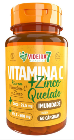 Vitamina C + Zinco 100% Idr 60 Caps - Videra7 - comprar online