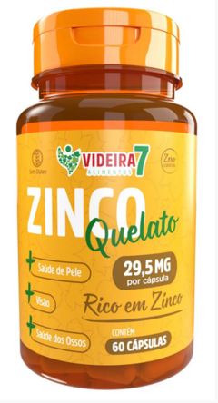 Zinco Quelato 100% Idr 60 Caps - Videira7 na internet