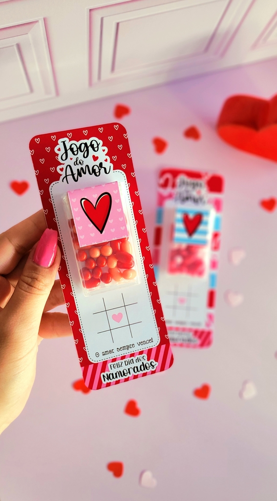 Card Jogo do Amor com Tic Tac - Dia dos Namorados