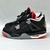 Nike Air Jordan 4 - Preto/Cinza (Linha Premium)