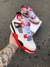 Nike Air Jordan 4 - Branco/Vermelho (Linha Luxo Importada)