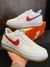 Nike Air Force 1 Premium - Branco/Vermelho - Couro Legítimo