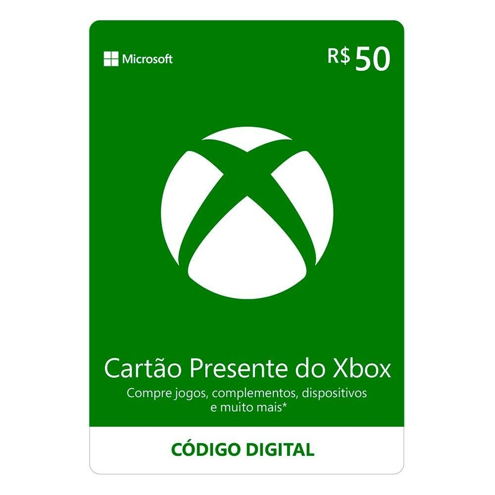 Gift Card Xbox: 5 Reais - Código Digital