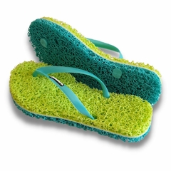 CHINELO TERAPÊUTICO FEMININO VERDE LIMA E VERDE PISCINA - comprar online