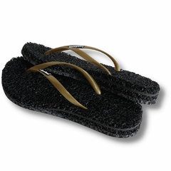 CHINELO TERAPÊUTICO FEMININO ELEV PRETO/DOURADO - comprar online