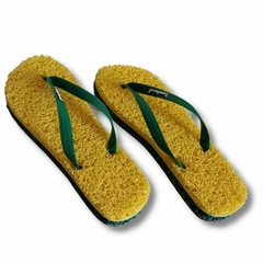 CHINELO TERAPÊUTICO MASCULINO FOF MAX AMARELO/VERDE