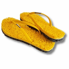 CHINELO TERAPÊUTICO FEMININO AMARELO E CINZA - Sandasul