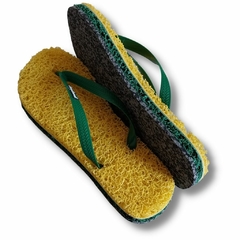 CHINELO TERAPÊUTICO MASCULINO FOF MAX AMARELO/VERDE na internet