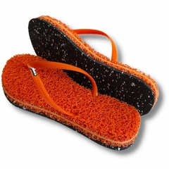 CHINELO TERAPÊUTICO FEMININO FOF MAX LARANJA - Sandasul