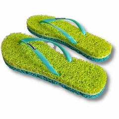 CHINELO TERAPÊUTICO FEMININO VERDE LIMA E VERDE PISCINA - comprar online