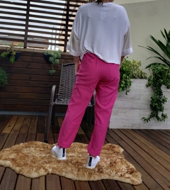 CALÇA ALFAIATARIA COMFY 38 PINK - Maria da Graça Boutique