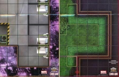 Negative Zone Prison Indoor / Avengers Mansion Grounds Outdoor Map Marvel Heroclix