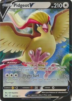 Pidgeot V - 137/196 - Ultra Rare