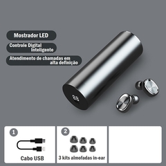 Imagem do Fone De Ouvido Bluetooth 5.0 TWS BTH-241 Cilindríco Sem Fio