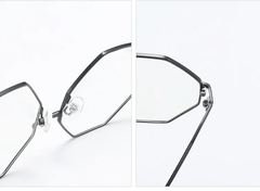 Óculos Fashion Octogonal Com Proteção Contra Luz Azul UV400 - loja online