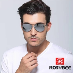 Óculos De Sol Rosybee Modelo Aviador Clássico Com Proteção UV400 E Antirreflexo