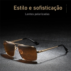 Óculos de Sol Brightzone Fashion Square Polarizado com Proteção UV400 - loja online