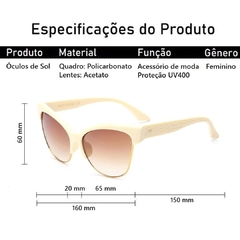 Óculos De Sol Moda Feshion Com Proteção UV400 Estilo Europeu Clássico na internet