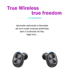 Fone De Ouvido Bluetooth 5.0 TWS BTH-241 Cilindríco Sem Fio - comprar online