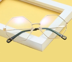 Óculos Fashion Octogonal Com Proteção Contra Luz Azul UV400 - K&M eComm