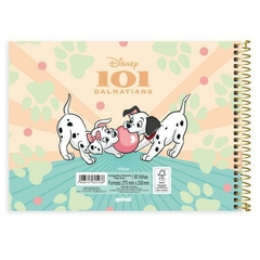 Caderno Cartografia e Desenho Capa Dura 80 Folhas Disney Clássicos 101 Dálmatas Spiral - UN - comprar online