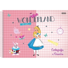 Caderno Cartografia e Desenho Espiral Capa Dura 60Fls Alice Disney - SD - 1 Unidade - comprar online