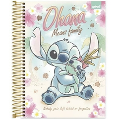 Caderno Universitário Capa Dura 10X1 160 Folhas Disney Stitch - 1 UN