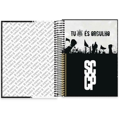 Caderno Universitário Capa Dura 10X1 160 Folhas Corinthians Spiral - 1 UN - loja online