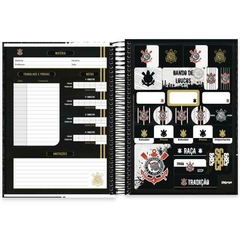 Caderno Universitário Capa Dura 10X1 160 Folhas Corinthians Spiral - 1 UN na internet